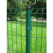 Poteau Univers pour Panneau Grillagé Arista Ø48 1,40m Vert - DIRICKX