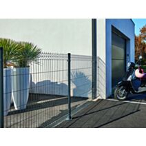 Grillage panneau Arista Eco Gris RAL 7016 1x2m - DIRICKX