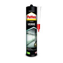 Colle Fixation Verre , mastic de fixation pour éléments transparents, colle et jointe 300g - PATTEX 