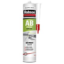 Mastic acrylique bâtiment blanc 280 mL - RUBSON