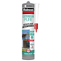 Mastic extérieur Pure blanc 280 mL - RUBSON