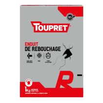 Enduit de rebouchage poudre 1kg - Toupret
