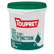 Enduit multifonction 1,5kg Rebouche, égalise et lisse. 