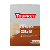 Enduit bois 2 en 1 poudre 1 kg chène naturel - TOUPRET