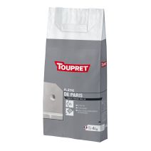 Plâtre de Paris poudre 4 kg - Blanc - TOUPRET