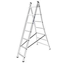 Echelle transformable alu base evasee 2x7 2m00/3m12 pro