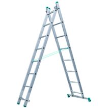 Echelle transformable Alu 2x8 Haut.Travail 2,27-3,67m - BRICO