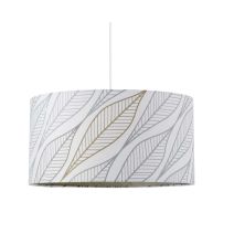 Suspension Florus 20x40x40cm 60W Gris - MATHIAS 
