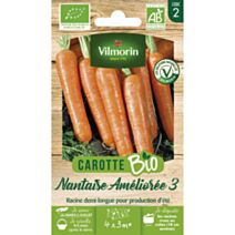 Graines Carotte Nantaise Améliorée 3 Bio - VILMORIN