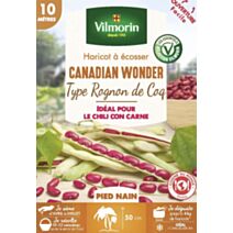 Graines Haricot Nain à Ecosser Canadian Wonder 10m - VILMORIN