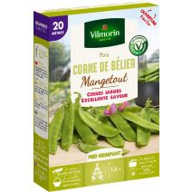Graines Pois Mangetout Corne de Bélier 20m - VILMORIN