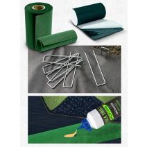 Lot de 10 Agrafes de fixation Vert 17 x 3,5cm