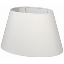 Abat-jour crème ovale coton d40cm