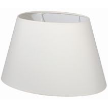 Abat-jour crème ovale coton d30cm