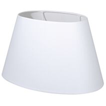 Abat-jour toiline ovale L.30 blanc cassé