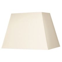 Abat-jour forme rectangle L30 coton crème