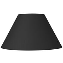Abat-jour noir fe coton d30cm