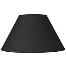 Abat-jour noir fe coton d50cm