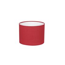 Abat-jour forme cylindre 20H15 cerise Bague E27