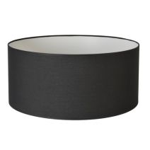 Abat-jour noir cylindre d30cm