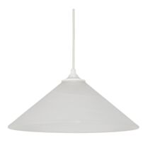 Suspension cone verre Ø30 Nuage blanc