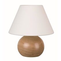 Lampe bois blanc cassé rondo