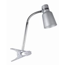 Spot à pince métal silver joey d7cm