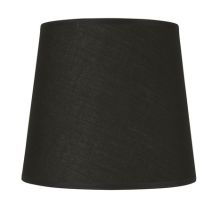 Abat-jour noir fch coton d19cm