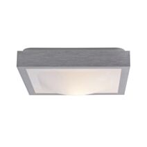 Plafonnier carré salle de bain IP44 Square alu