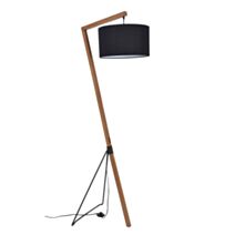 Lampadaire Bogart Bois Noir 162cm 60W - COREP
