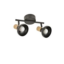 Spot métal noir mat alvar - COREP