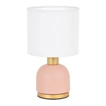Lampe Inès Métal Rose/Laiton 26cm E14 - COREP