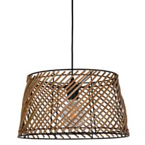 Suspension Kendari Métal et Rotin Naturel Ø36cm E27 - COREP