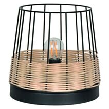 Lampe métal noir mat indah d20cm