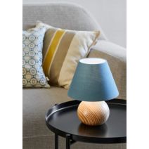 Lampe bois pétrole rondo d19cm