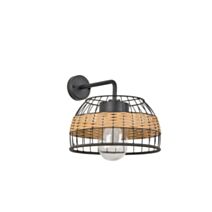 Applique métal Ivoa noir/naturel - COREP