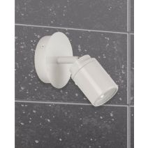 Spot métal blanc brillant lily 1l