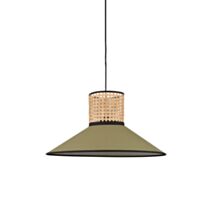 Suspension cannage et coton Pennsy Ø44xH22cm kaki - COREP