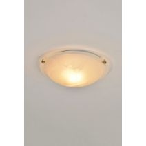 Applique/plafonnier verre blanc verone d30cm