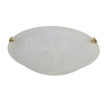 Applique/plafonnier verre blanc verone d30cm