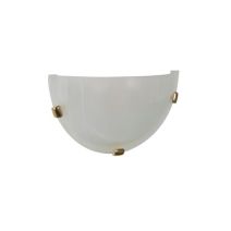 Applique/plafonnier verre blanc verone