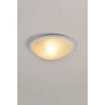 Applique/plafonnier verre blanc bianca d28cm