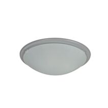 Applique/plafonnier verre gris bianca d28cm