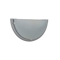 Applique verre gris bianca