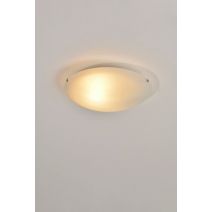 Applique/plafonnier verre blanc serena d25cm