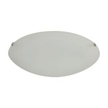 Applique/plafonnier verre blanc serena d25cm