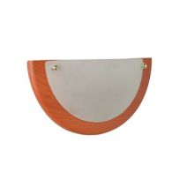 Applique verre acajou ezio