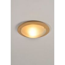 Applique/plafonnier verre naturel ezio d31cm