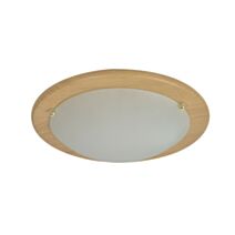 Applique/plafonnier verre naturel ezio d31cm