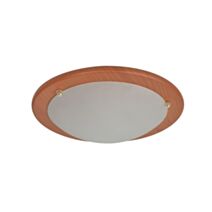 Applique/plafonnier verre acajou ezio d31cm